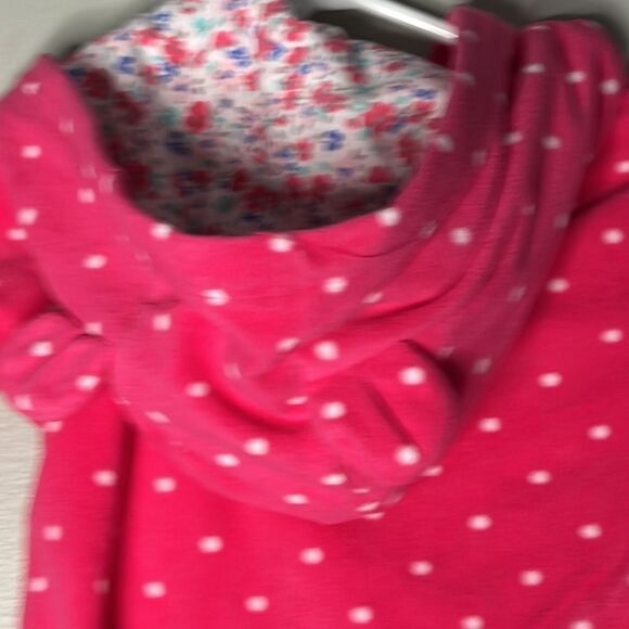 Carter's Toddler 24 month Pink Footless Hooded Fleece Zip One Piece. - Picture 9 of 9